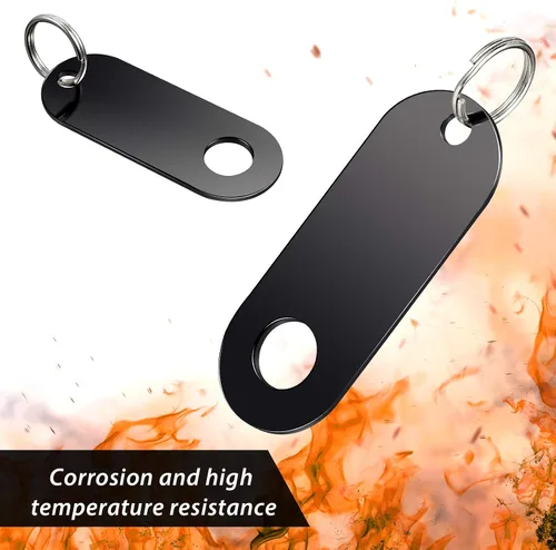 Miniatura 4 de 2 perchas para campanas de motocicleta, colgador de campana de la suerte de motocicleta y 2 anillos divididos, se adapta a cualquier campana (negro)