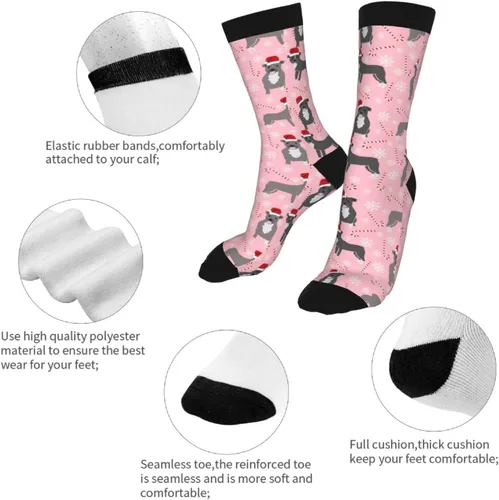 Miniatura 3 de HYEECR Calcetines casuales para fiesta de esqueletos bailarines, Halloween, divertidos, novedosos, calcetines de tubo para hombres y mujeres