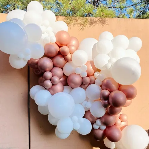 Miniatura 6 de KOMOREBI Globos blancos de 12 pulgadas, 100 globos blancos lisos de látex blancos para cumpleaños, compromiso, boda, baby shower, aniversario