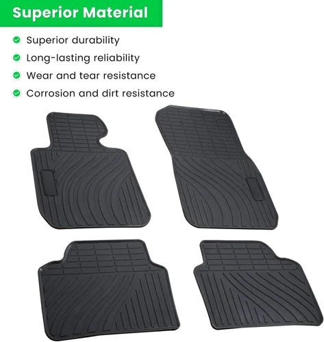 Miniatura 2 de Tapete para BMW Serie 3/4 F30 F31 F32 F33 F36 320i 328i 335i 2012-2018 y 2015+ F80 M3 de goma resistente para todo tipo de clima, ajuste