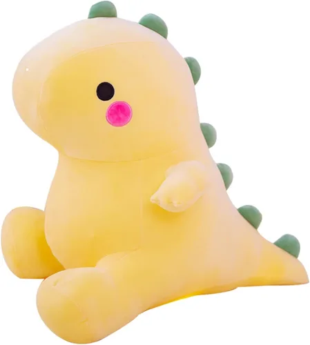 Miniatura 10 de DUANMUL Lindos juguetes de peluche de dinosaurio gordo, muñecos de peluche suaves, peluches de dinosaurio, lindos regalos de cumpleaños para niños