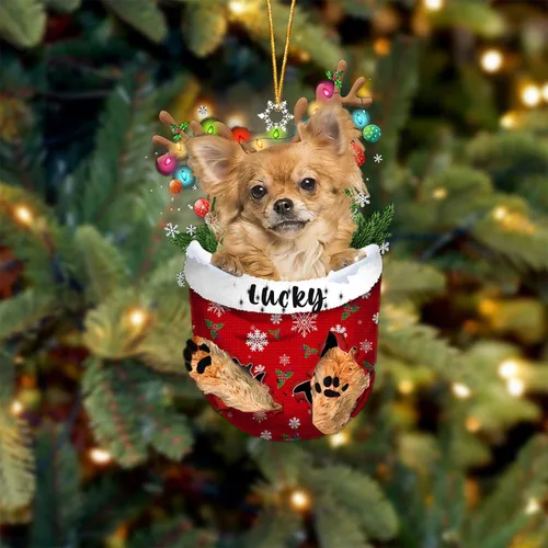 Miniatura 102 de Adorno de Navidad personalizado para perro Airedale Terrier en bolsillo de nieve, adorno para árbol de Navidad, idea de regalo para amantes