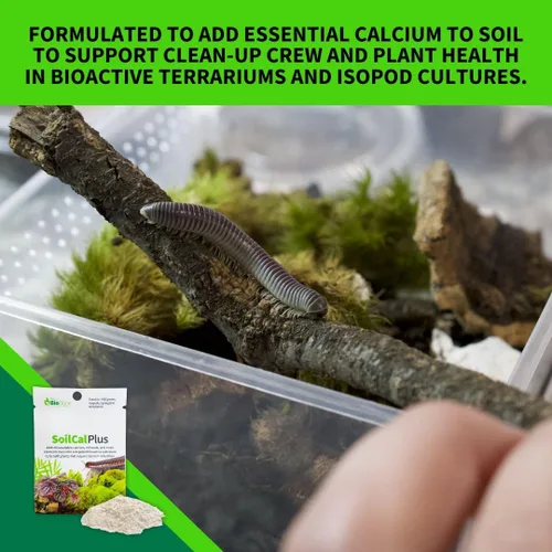 Miniatura 2 de The Bio Dude Soil Cal Plus - Aditivo de calcio de sustrato bioactivo. Ideal para isópodos, milpiés y plantas