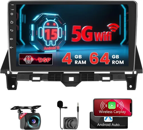 Miniatura 9 de [4+128G] Hikity Android 15 Car Stereo para Honda Accord 8th 2008-013, radio con pantalla táctil en celda de 10 pulgadas, radio inalámbrica Carplay