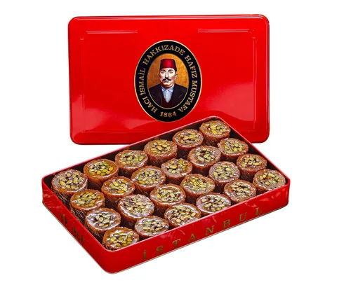 Miniatura 58 de Hafiz Mustafa 1864 Istanbul Baklava - Caja de pastelería - Bocadillos de postre de Baklava horneados hechos de hojas de masa filo fresca, pistacho