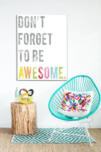 Miniatura 3 de Impresión artística de pared para niños, Don't Forget to Be Awesome, impresión de 05 x 07 pulgadas, decoración de habitación de niños, guardería