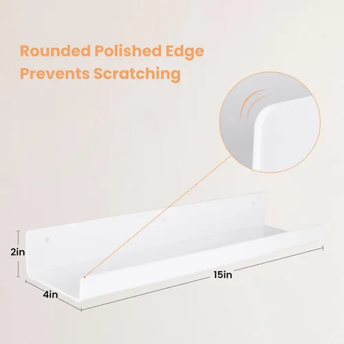 Miniatura 3 de upsimples Estantes acrílicos para decoración de pared, estante de exhibición de 15 pulgadas, organizador de perfumes para baño, dormitorio, sala