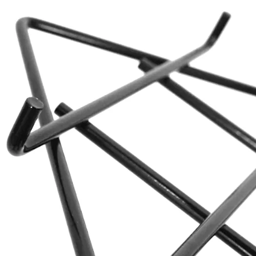 Miniatura 7 de SSWBasics Estante triangular de rejilla de alambre negro, juego de 2