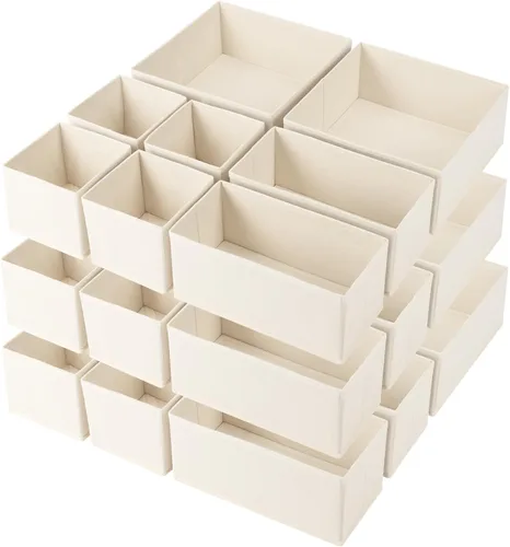 Miniatura 10 de Criusia Organizador de cajones de ropa, paquete de 8 organizadores de cajones de ropa interior, organizadores plegables de armario y divisores