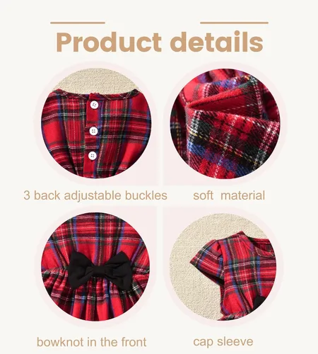 Miniatura 5 de fioukiay Conjunto de vestido y cárdigan para niña, con lazo, ropa con cubierta para pañales, otoño e invierno