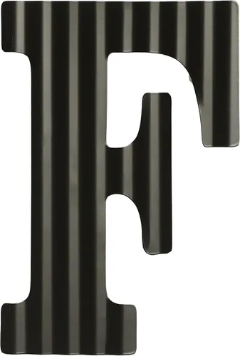 Miniatura 12 de COLLECTIVE HOME - Letras de 12 pulgadas para decoración de pared, letras negras corrugadas decorativas, arte de pared colgante con monograma, B