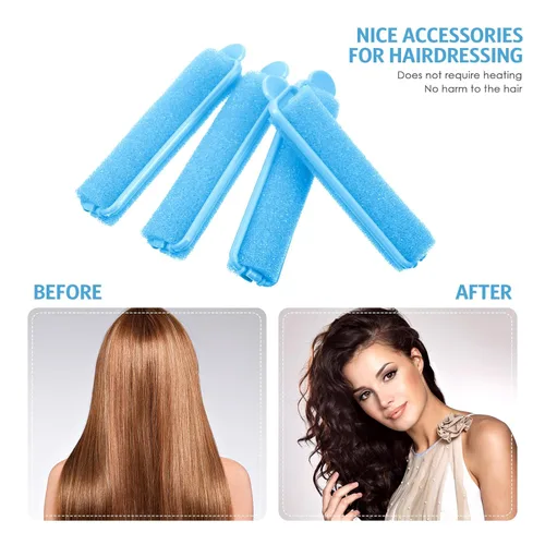 Miniatura 4 de Syhood 43 Piezas Rodillos de Espuma para el Cabello para Mujeres de 0.59 Pulgadas Rizadores Suaves para Dormir Herramienta de Rizador de Esponja