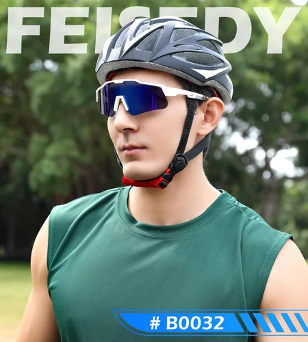 Miniatura 2 de FEISEDY Gafas de sol deportivas polarizadas para jóvenes, gafas de sol de ciclismo para niños, gafas de béisbol deportivas para niños y niñas de 8 a