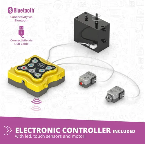 Miniatura 4 de STEM QBOIDZ & Junior Robotics Set (combinación de E10 y E15) Aprende a codificar - Experimentos de programación - Kit robótico escolar y escolar