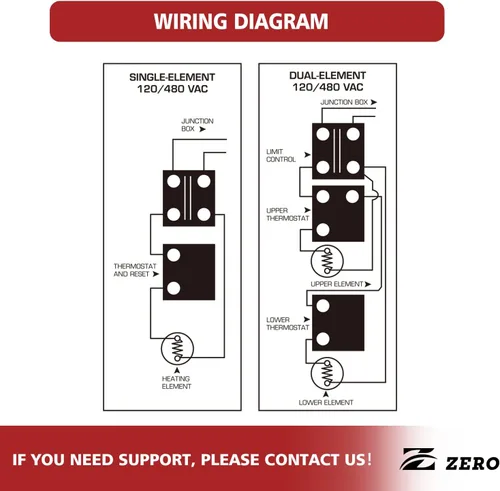 Miniatura 4 de Zero EWH-01 Termostato de Calentador de Agua Eléctrico Kit de Ajuste Paquete de Reparación de Fontanero