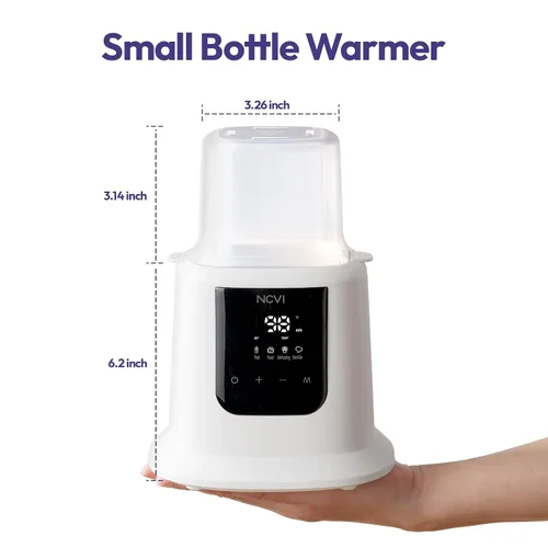 Miniatura 9 de NCVI Calentador de leche para bebé, calentamiento rápido de 3 minutos, 8 en 1, calentador de bolsas de leche materna para bebés con temporizador