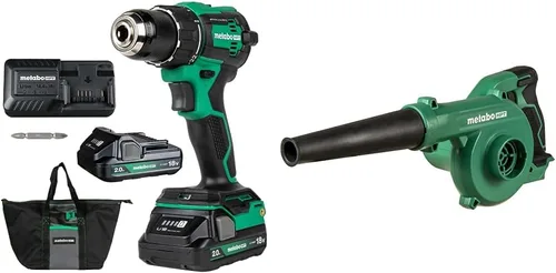 Miniatura 3 de Paquete de Metabo HPT 18V MultiVolt™ Kit de Taladro Atornillador Inalámbrico DS18DEX + Metabo HPT Juego de Brocas, 17 Piezas, Óxido Dorado