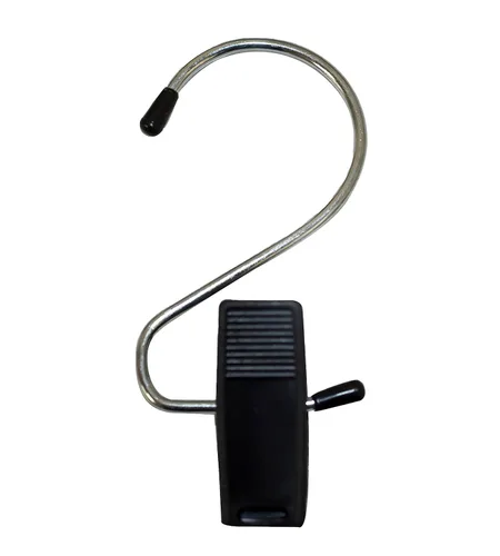 NAHANCO 610B paquete de 100 broches de plástico con ganchos de metal para colgar todo tipo de objetos, 4 1/2 pulgadas, color negro