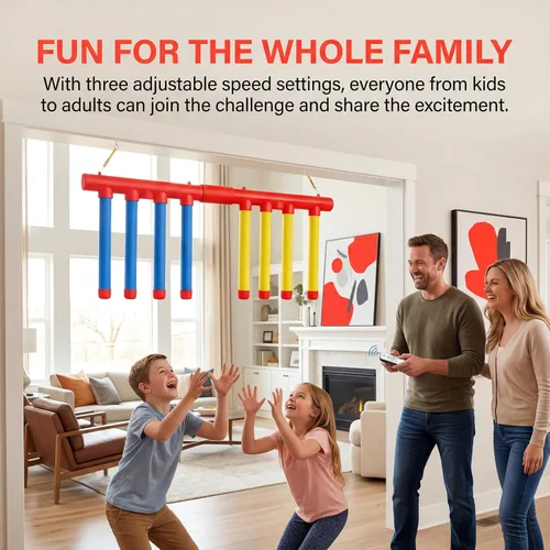 Miniatura 6 de Reflex Drop Sticks Challenge, herramienta de entrenamiento de reacción de palos caídos, palos de captura de velocidad ajustable para coordinación