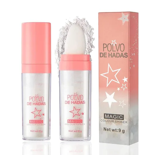 Miniatura 9 de Polvo De Hadas Polvo De Hadas - Polvo de Hadas 3D de Alto Brillo Polvo Suelto Purpurina Polvo de Colorete Facial Polvo Brillante para Ojos, Cara