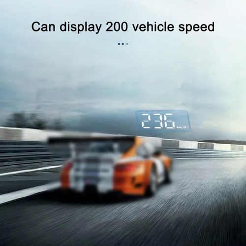 Miniatura 7 de Head Up Display, HUD GPS universal para coche, interfaz USB del velocímetro, velocidad, dirección de conducción, sobrevelocidad, código de falla