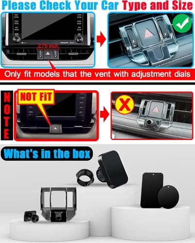 Miniatura 2 de Soporte para teléfono, soporte de coche, solo para Toyota RAV4 2019 a 2024 Premium XLE, Adventure, TRD Off-Road, Limited, Hybrid XSE)