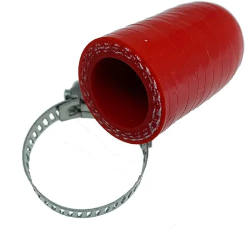 Miniatura 20 de Tapa de Refrigerante de Silicona Reforzada Universal Negra de 1/4" (6.5mm) con Abrazadera para Calentador de Derivación Puerto de Agua al Vacío Kit