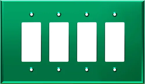 Miniatura 21 de LIDER Placa de Pared Decorativa de Acrílico Reflectante, Placa de Interruptor de Luz Espejada, Cubierta de Tomacorriente de Plexiglás, Vidrio Dorado