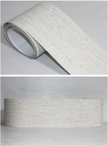 Miniatura 2 de Papel tapiz autoadhesivo para despegar y pegar, borde decorativo para el hogar, techo, para baño, sala de estar, cocina, gris, grueso, 1 5.1 x 196.9