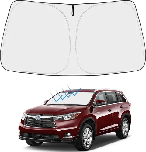 Miniatura 58 de Proadsy Parasol para parabrisas actualizado 2025, ajuste personalizado Dodge RAM 1500 2Dr 2019-2024 2025, 4 capas, plegable, protector de parasol