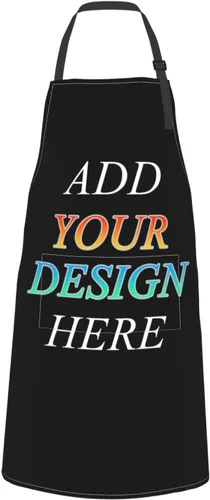 Delantal de cocina con bolsillos, babero ajustable para hombres y mujeres, impermeable, chef, parrilla, barbacoa, dibujo Custom