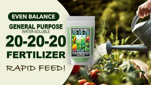 Miniatura 4 de Fertilizante de Grado Comercial 20-20-20 Plus 1 Libra Fertilizante Soluble en Agua para Plantas Fórmula Equilibrada con Micronutrientes