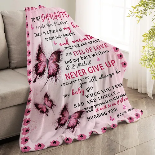 Miniatura 3 de Manta para hija de mamá, regalos de hija de mamá, regalos de cumpleaños para hijas, regalo de cumpleaños de Navidad para hijas adultas, manta