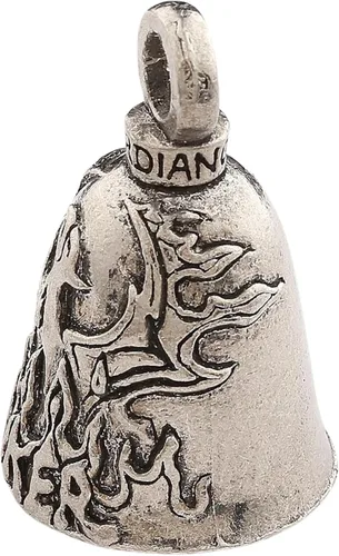 Miniatura 2 de Guardian Bell Good Luck Bell w/Keyring & Black Velvet Bag Motorcycle Bell Lead-Free Pewter Made in USA Phoenix Biker