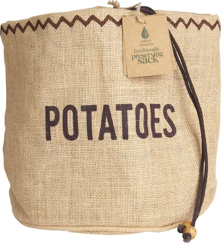 Miniatura 8 de KitchenCraft Natural Elements - Bolsa de cebolla con forro opaco, color marrón, 0.8 x 0.8 in