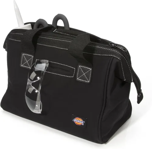 Miniatura 3 de Dickies Bolsa de trabajo de lona duradera de 12 pulgadas para pintores, carpinteros y constructores, cremallera resistente, asas reforzadas