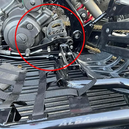 Miniatura 5 de Raptor 660R - Protector de caja de acero inoxidable cepillado – Cubierta de piñón resistente y guía de cadena Reemplazo directo para OEM