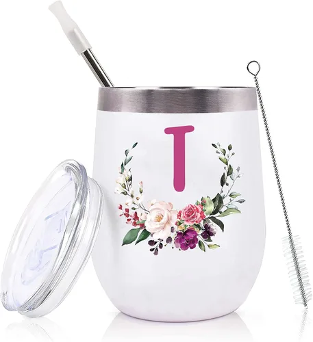 Miniatura 21 de PFL Regalos de Boda para Dama de Honor de la Novia - Regalos de Despedida de Soltera - Amigas de la Novia y Hermanas - Taza de Café de Vino de 12 oz