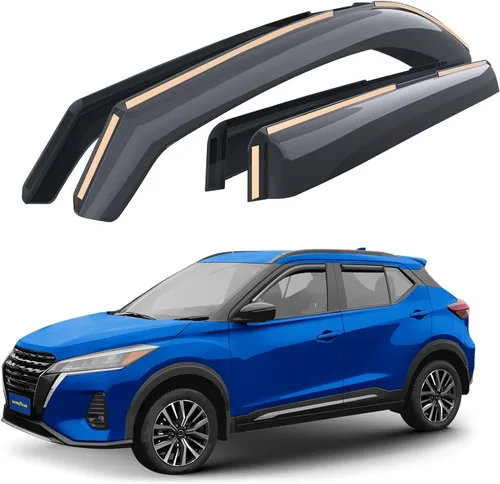 Miniatura 9 de Goodyear - Deflectores de ventana de canal irrompibles para Honda Civic 2016-2021 Sedan, protectores para la lluvia, viseras para la ventana