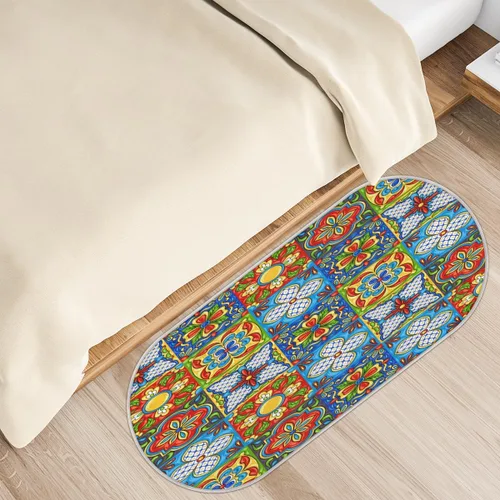 Miniatura 28 de cfpolar Alfombras de baño antideslizantes de girasoles blancos con margaritas blancas, tapete de baño de microfibra absorbente, lavable a máquina