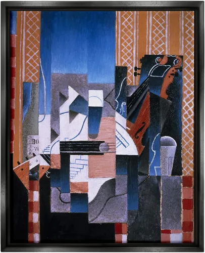 Miniatura 10 de Stupell Industries Violón y guitarra Juan Gris Pintura abstracta clásica lienzo arte de pared, diseño por one1000paintings Lienzo envuelto en galería