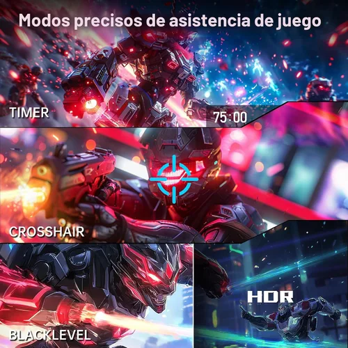 Miniatura 6 de KTC Monitor para juegos de 24.5 pulgadas 400Hz 240Hz IPS rápido de 1 ms Monitor FHD 1080P HDR 400 128% sRGB HDMI x2, DP x2 Ajustes