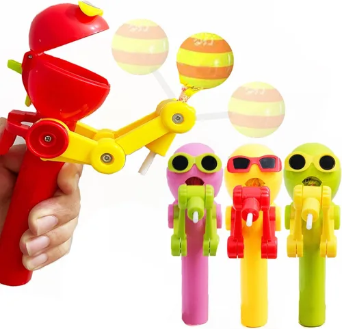 Miniatura 10 de HDLNKAK 2 soportes para piruletas de dinosaurio para niños, estuche de piruletas de Navidad, juguete creativo de prensa para almacenar y regalo