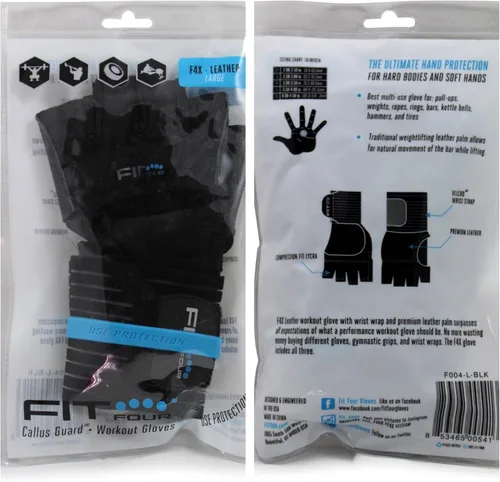 Miniatura 6 de The F4X Spartan - Guantes de entrenamiento WOD de cuero completo para levantamiento de pesas y entrenamiento cruzado