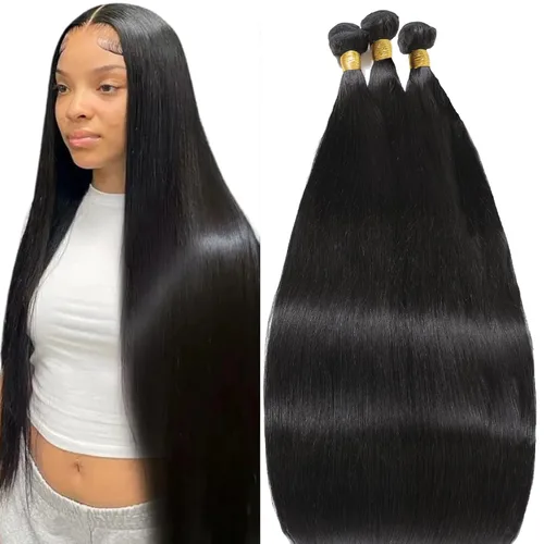 Miniatura 16 de 613 paquetes de cabello humano de 10 pulgadas, grado 12A, 100% sin procesar, rubio virgen brasileño 613, extensiones de cabello humano para mujeres