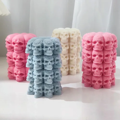 Miniatura 3 de Molde de vela de Halloween para hacer velas, molde de silicona 3D para fundición de resina, bricolaje yeso, arcilla polimérica, decoración del hogar