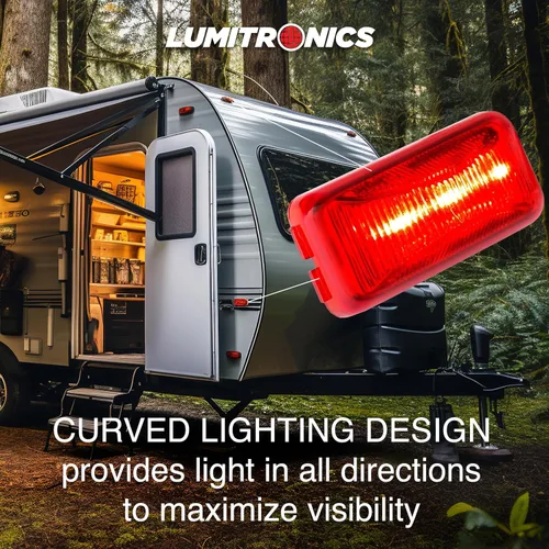 Miniatura 3 de Lumitronics RV Mini Thin Line 37 Series Sealed LED Marcador/Luz de liquidación (rojo)