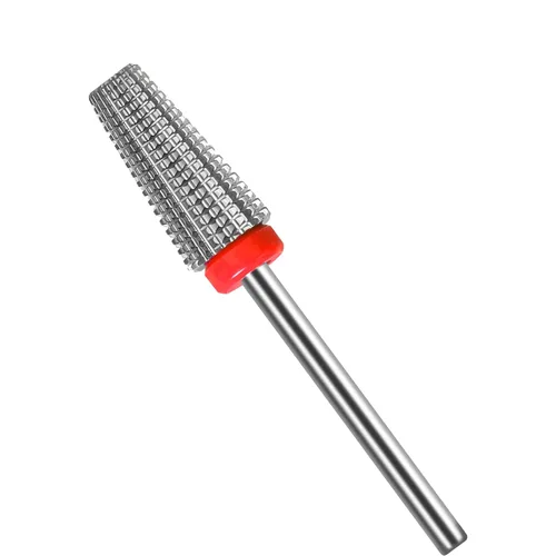SQULIGT Broca para uñas de tungsteno, 5 en 1 de carburo cónico, vástago de 3/32 pulgadas, uso de rotación bidireccional, para uñas, eliminación