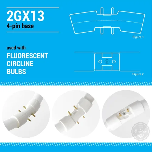 Miniatura 4 de KOR Paquete de 2 círculos fluorescentes FC40T5/830-12 pulgadas, T5, 40 W, 3000 K, blanco cálido, base 2GX13, (FC12T5/830)