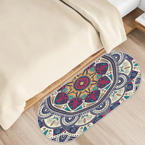 Miniatura 39 de cfpolar Alfombras de baño antideslizantes de girasoles blancos con margaritas blancas, tapete de baño de microfibra absorbente, lavable a máquina